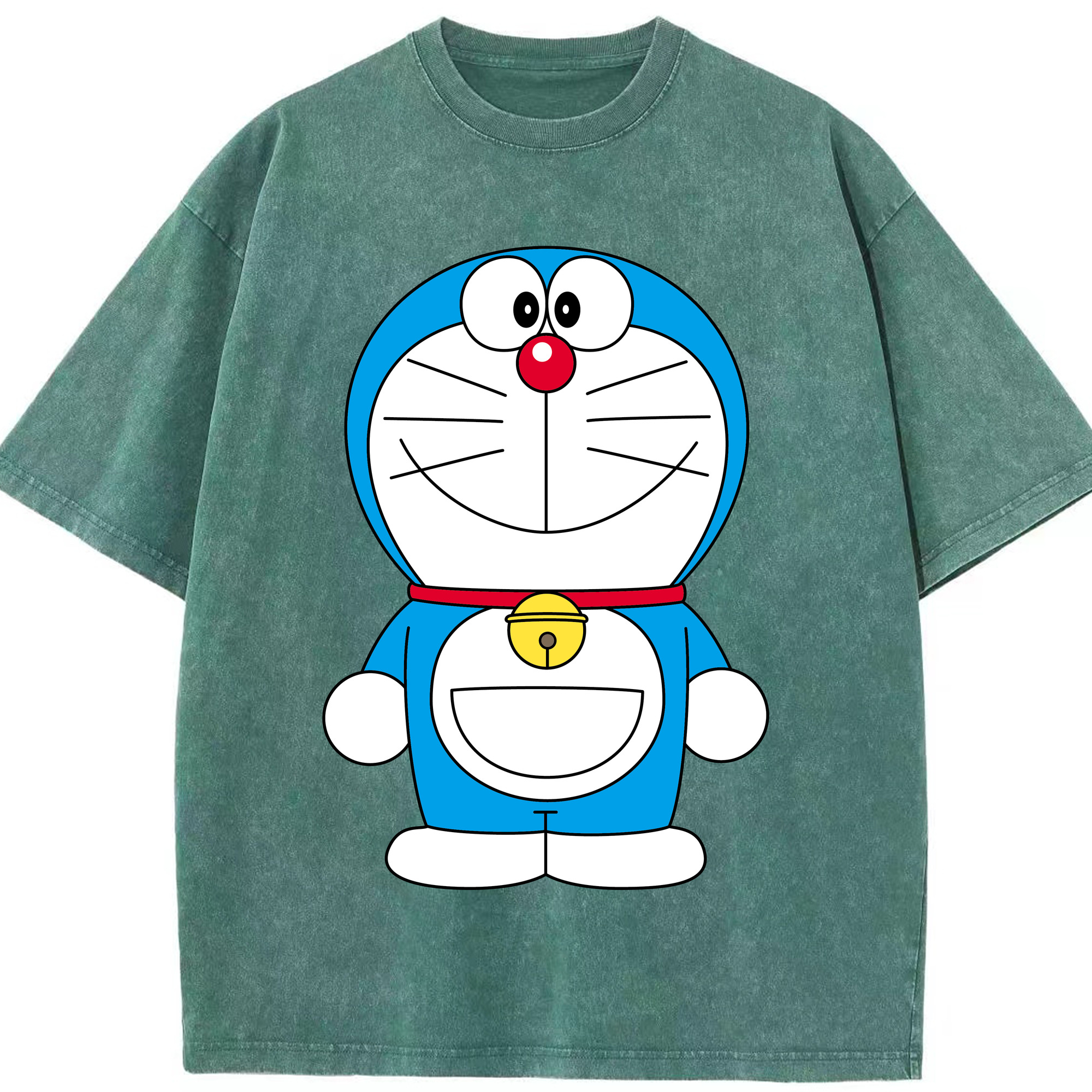 （画像用） ドラえもん Doraemon 綿100% ヴィンテージ風 半袖Tシャツ（フロントプリント）